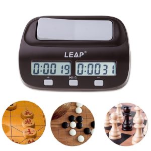 Professional Digital Chess Clock, Compact Stopwatch Board Clock with Competition Timer