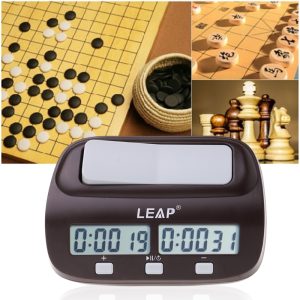 Professional Digital Chess Clock, Compact Stopwatch Board Clock with Competition Timer